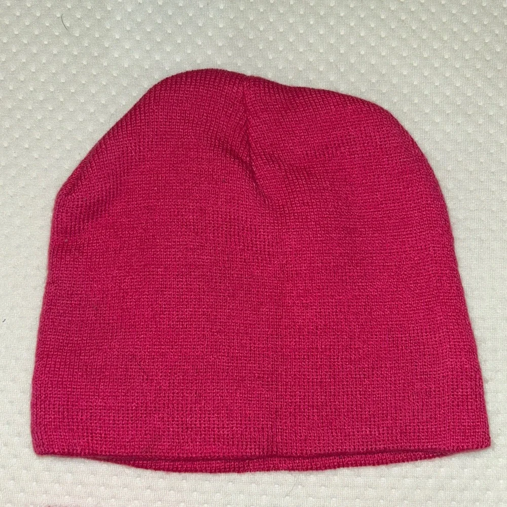 Pink Knit Hat and Gloves Set